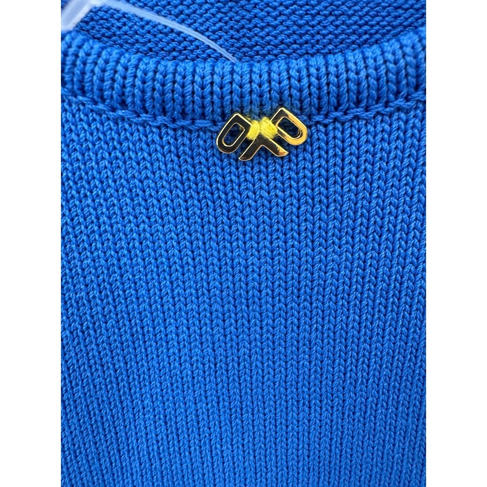 PQ Swim Tatiana Dress Knit Mini Blue Size XS/S Open Back with Back Ties - Picture 5 of 7